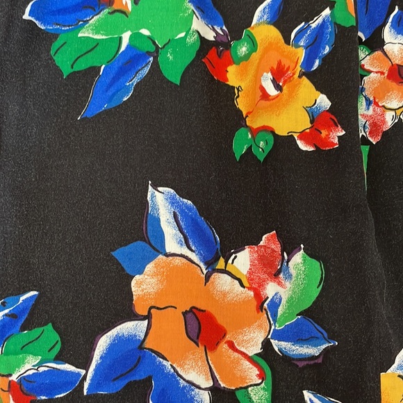 Vintage Beechers Brook High-Waisted Floral Skirt, sz 8 - Picture 7 of 13